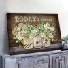 Butterfly Flower James 1:2 Today I Choose Joy Christian Wall Art Canvas