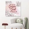 By The Grace Of God I Am What I Am 1 Corinthians 15:10 Canvas Wall Art
