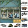 Camping Couple Let's Go Camping Custom Wood Rectangle Sign