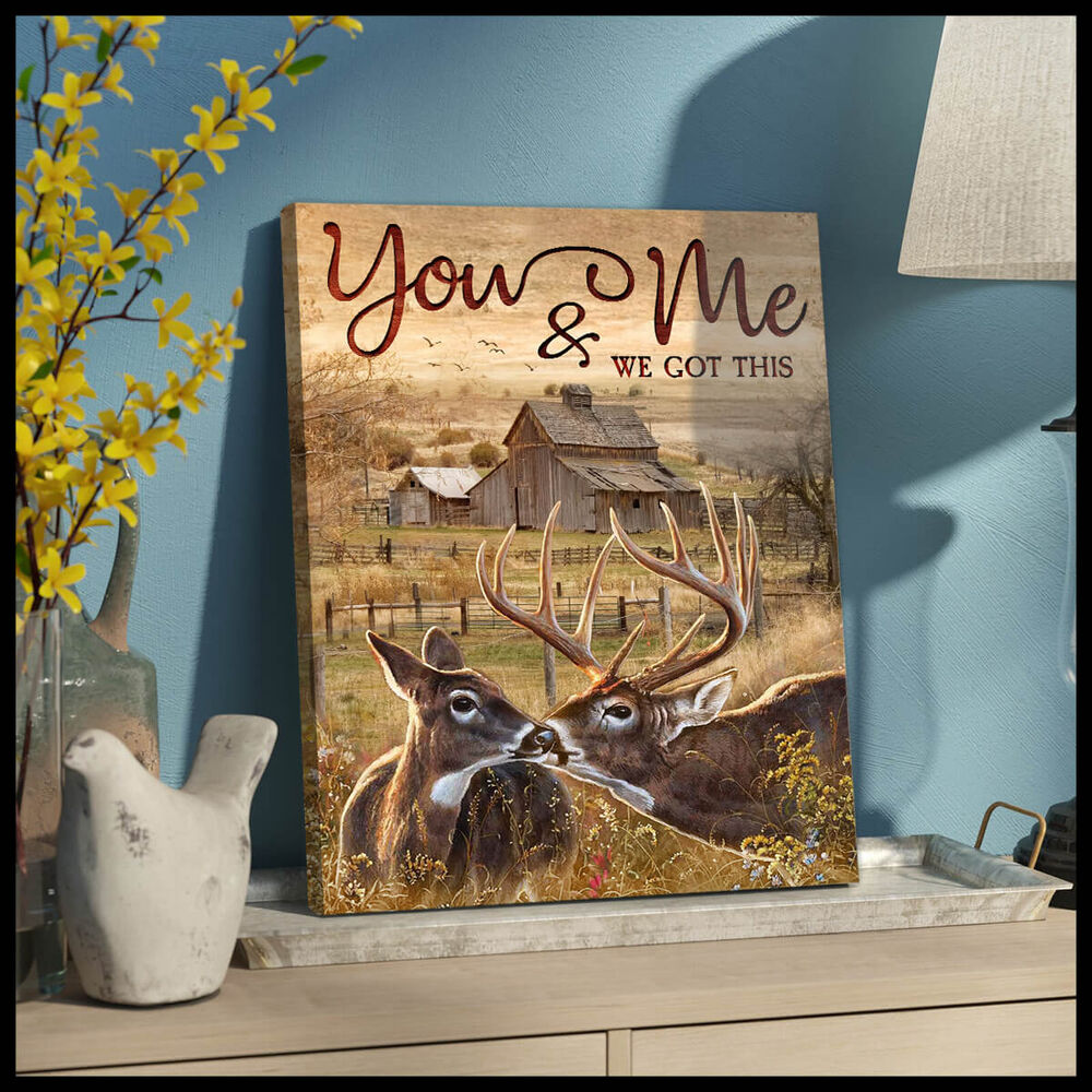 Canvas-Buck-And-Doe-You-And-Me-2 Canvas Buck And Doe You And Me 2