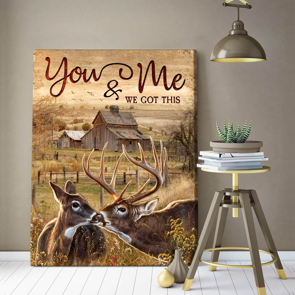 Canvas Buck And Doe You And Me