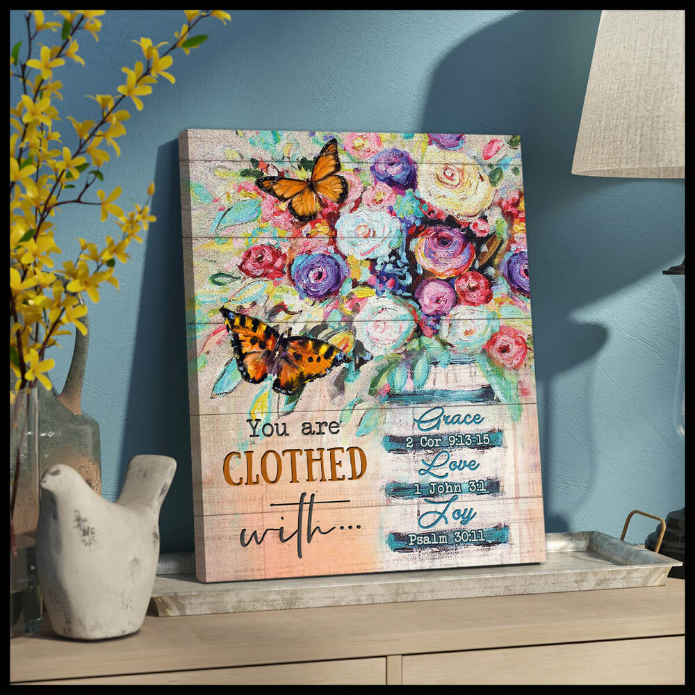 Canvas-Butterfly-You-Are-Clothed-2 Canvas Butterfly You Are Clothed 2