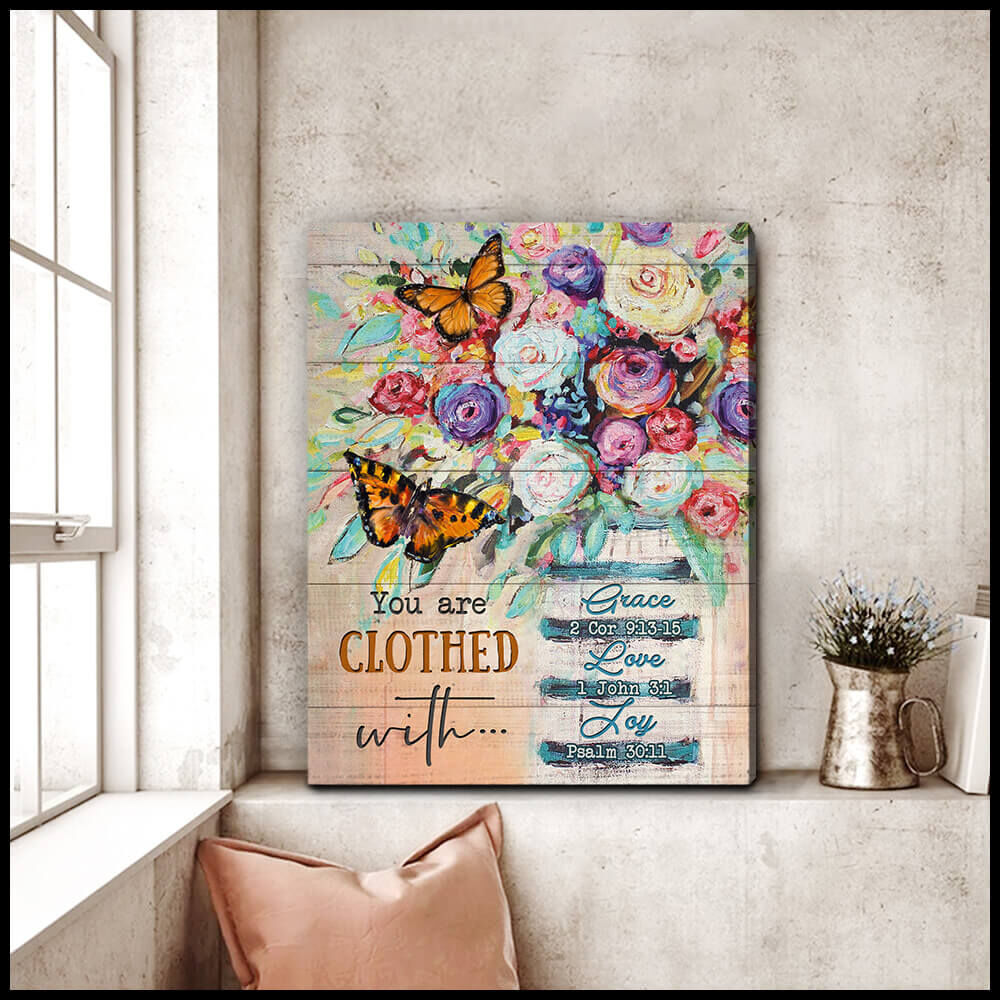 Canvas-Butterfly-You-Are-Clothed-3 Canvas Butterfly You Are Clothed 3