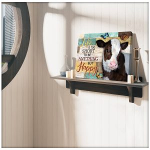 Canvas Cow Happy Life 3