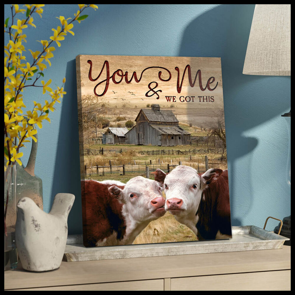 Canvas-Cow-You-And-Me-1 Canvas Cow You And Me 1