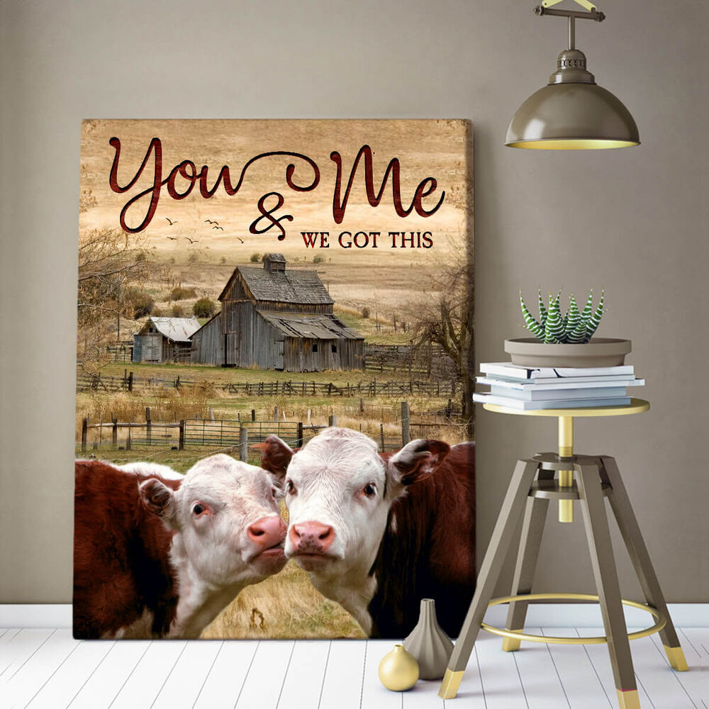 Canvas Cow You And Me