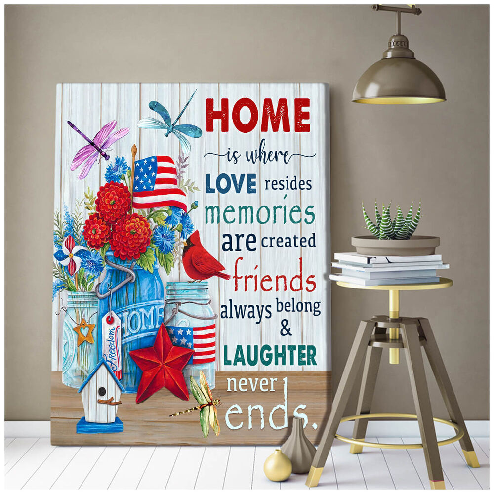 Canvas-Dragonfly-Home-Is-Where-Love-Resides-3 Canvas Dragonfly Home Is Where Love Resides 3
