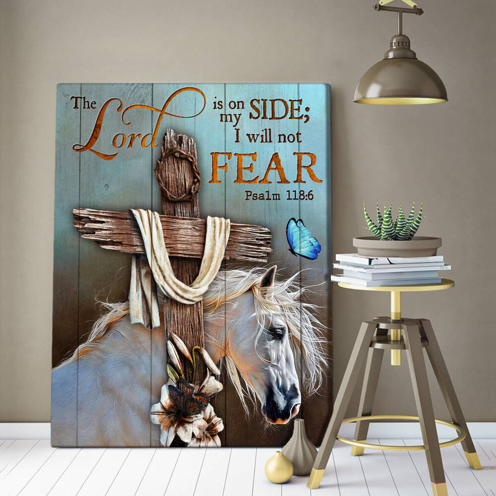 Canvas-Horse-The-Lord-Is-On-My-Side-1 Canvas Horse The Lord Is On My Side 1