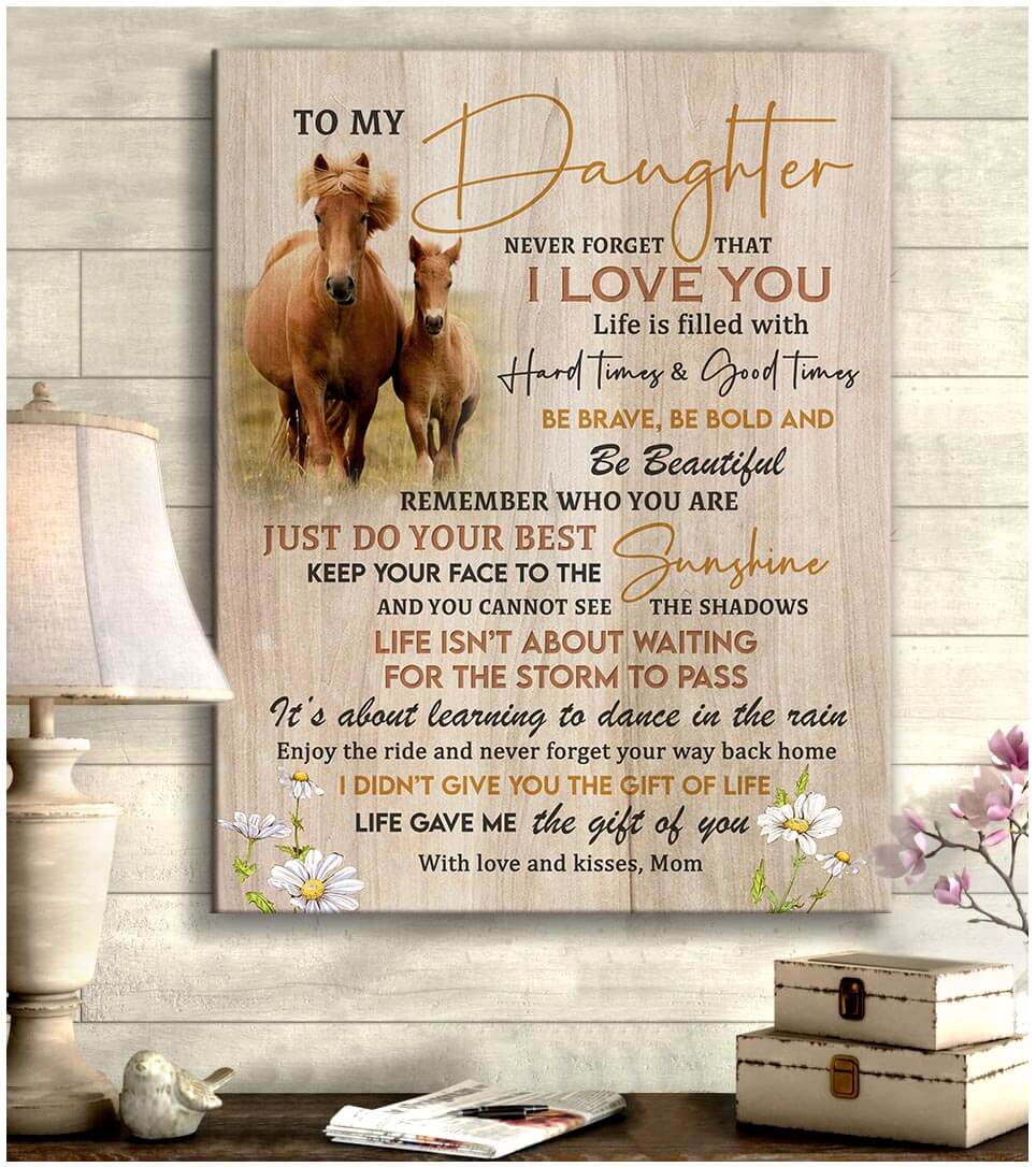 Canvas-Horse-To-My-Daughter-1 Canvas Horse To My Daughter 1
