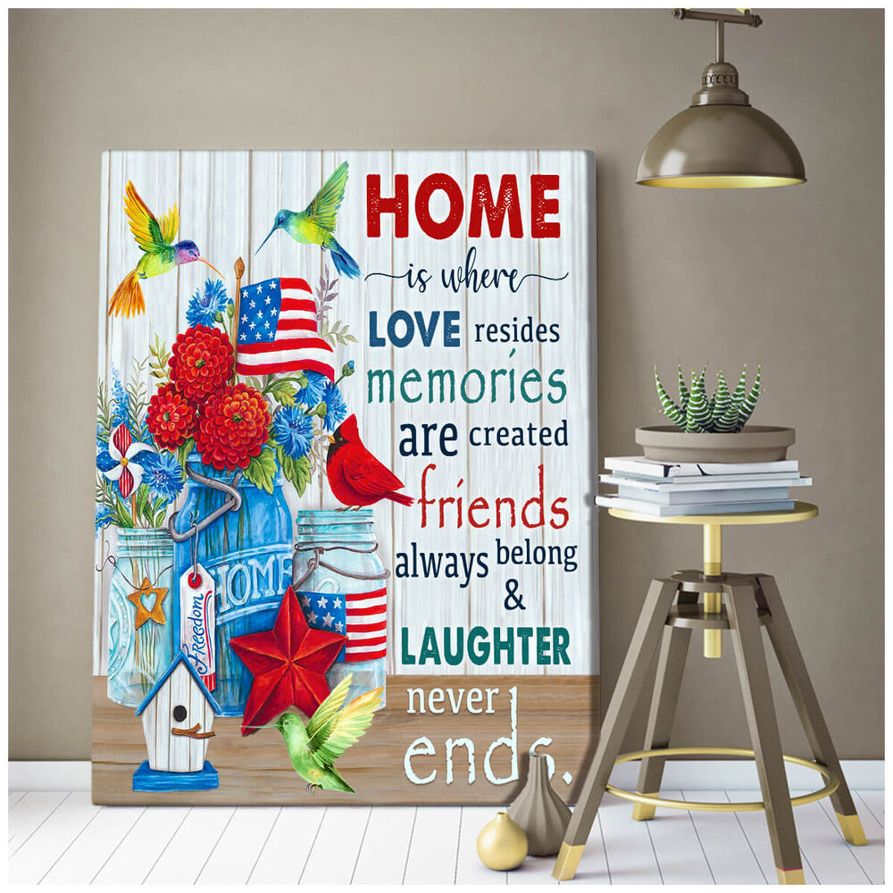 Canvas-Hummingbird-Home-Is-Where-Love-Resides-3 Canvas Hummingbird Home Is Where Love Resides 3