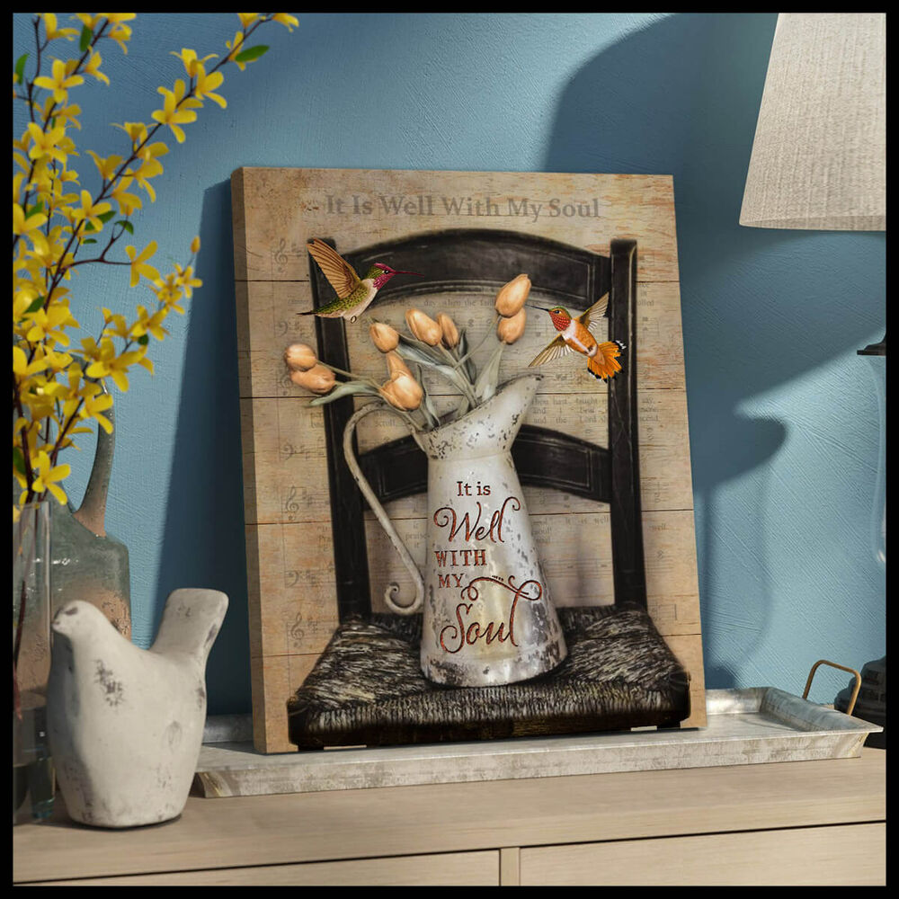 Canvas-Hummingbird-It-Is-Well-With-My-Soul-2 Canvas Hummingbird It Is Well With My Soul 2