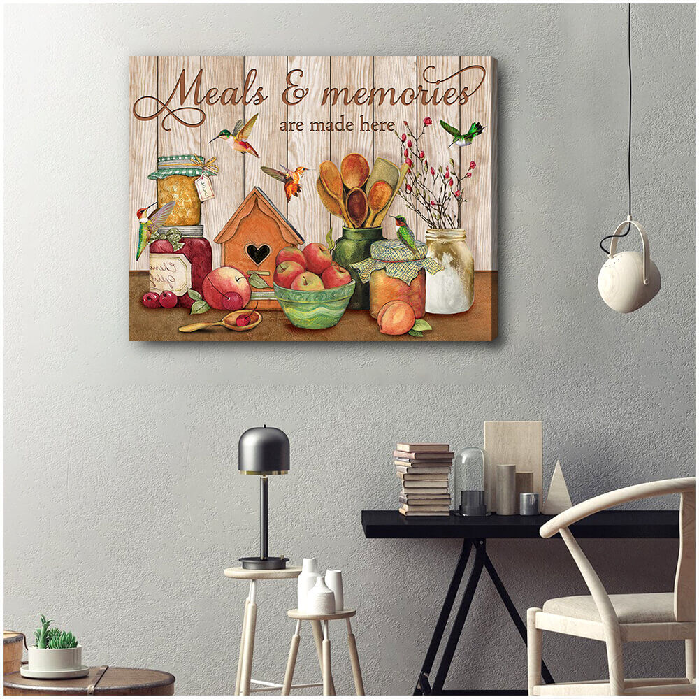 Canvas-Hummingbird-Meals-And-Memories-1 Canvas Hummingbird Meals And Memories 1