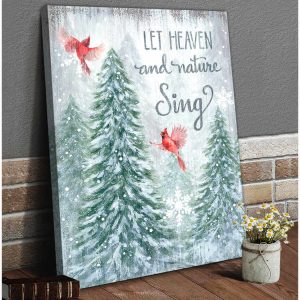 Cardinal Canvas Let Heaven And Nature Sing Wall Art Decor 2