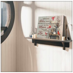 Cardinal Canvas When You Believe Wall Art Decor 3