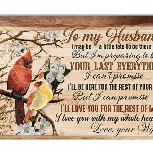 Cardinal Husband Canvas