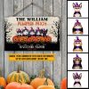 Cat Halloween Bewitching Pumpkin Custom Wood Rectangle Sign