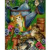 Cats Wall Art Easily Distracted By Cats And Garden Canvas Prints Wall Art Decor