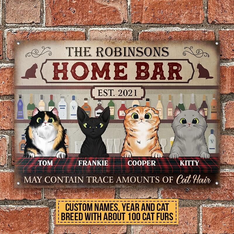 Cats-Welcome-Home-Bar-Custom-Classic-Metal-Signs-Patio-Decorations-Outdoor-Decorating-Ideas-Gift-For-Cat-Lovers-1 Patio Decorations