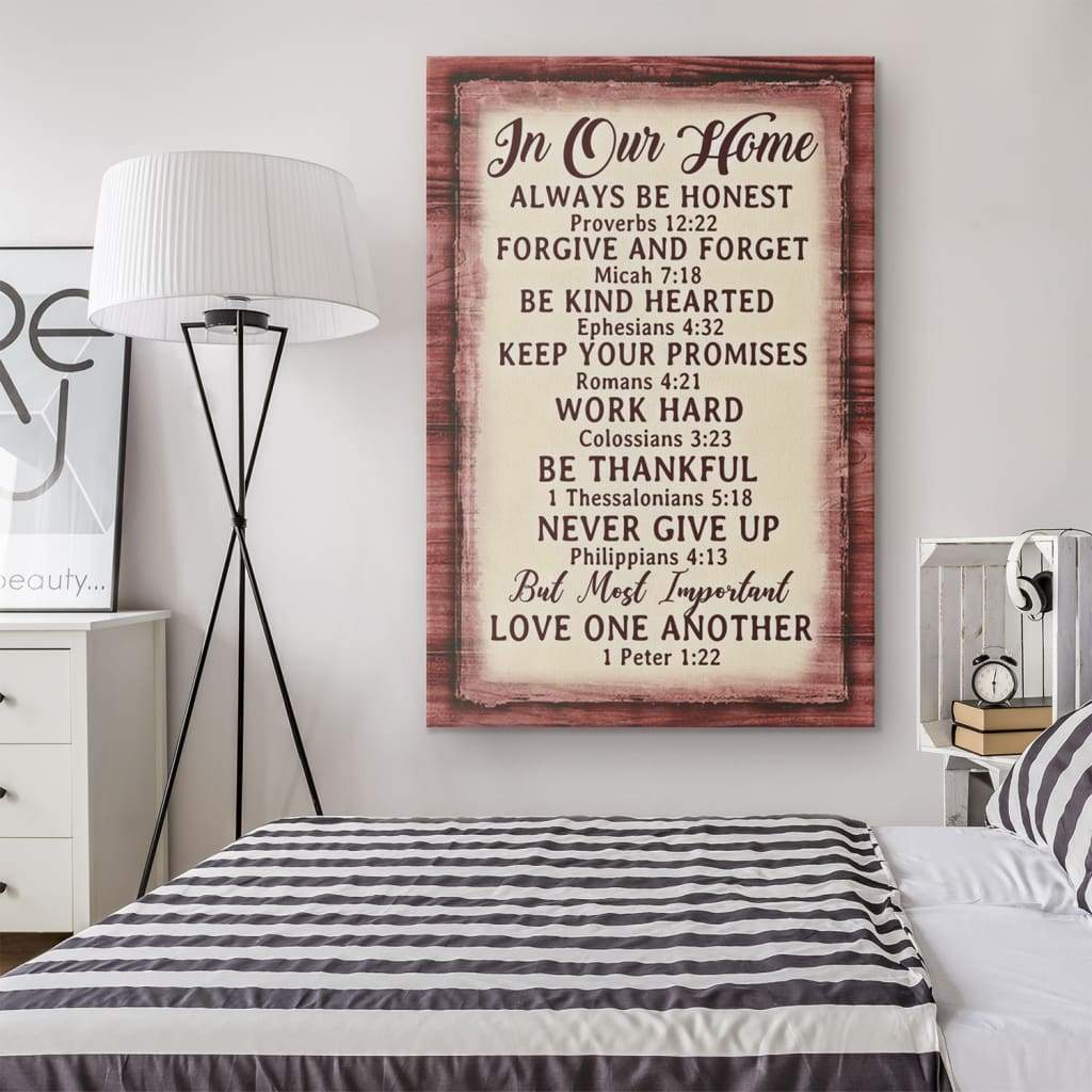 Christian-Family-House-Rules-Canvas-Print-1 Christian Family House Rules Canvas Print 1