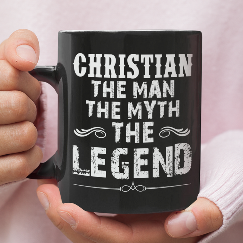 Christian The Man The Myth The Legend Coffee Mug