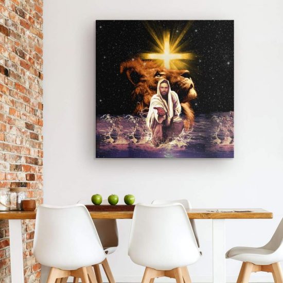 Jesus Reaching Out His Hand Canvas Print