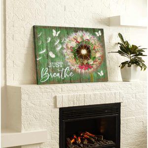 Christmas Dandelion And Butterflies Canvas Just Breathe Wall Art Decor 3