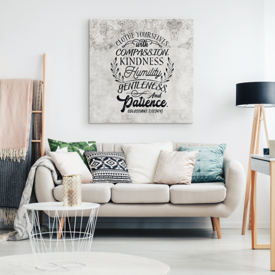 Clothe Yourselves Colossians 312 Canvas Wall Art 1