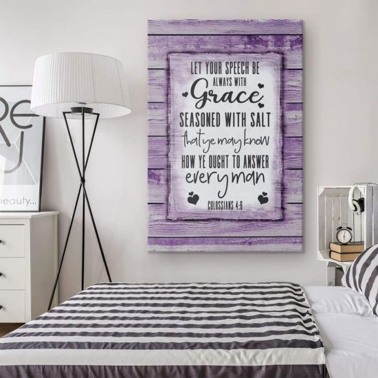 Colossians 46 Kjv Canvas Wall Art 1 1