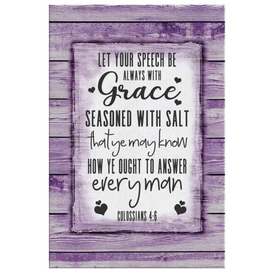 Colossians 46 Kjv Canvas Wall Art 2 1