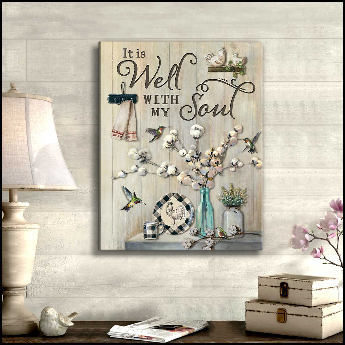 Cotton-Flowers-Hummingbird-It-Is-Well-With-My-Soul-Farm-Farmhouse-Canvas-Prints-Wall-Art-Decor-1 Cotton Flowers Hummingbird It Is Well With My Soul Farm Farmhouse Canvas Prints Wall Art Decor 1