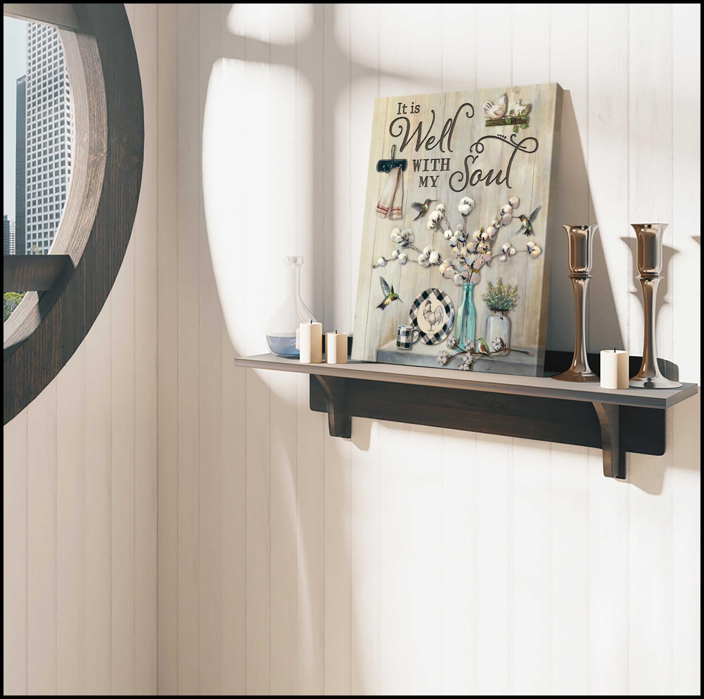 Cotton-Flowers-Hummingbird-It-Is-Well-With-My-Soul-Farm-Farmhouse-Canvas-Prints-Wall-Art-Decor-2 Cotton Flowers Hummingbird It Is Well With My Soul Farm Farmhouse Canvas Prints Wall Art Decor 2