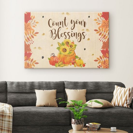 Count Your Blessings Canvas Wall Art 1