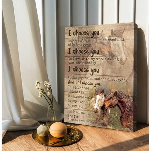 Couple Horses I Choose You Canvas Prints Wall Art Decor 1 Couple Horses I Choose You Canvas Prints Wall Art Decor 1