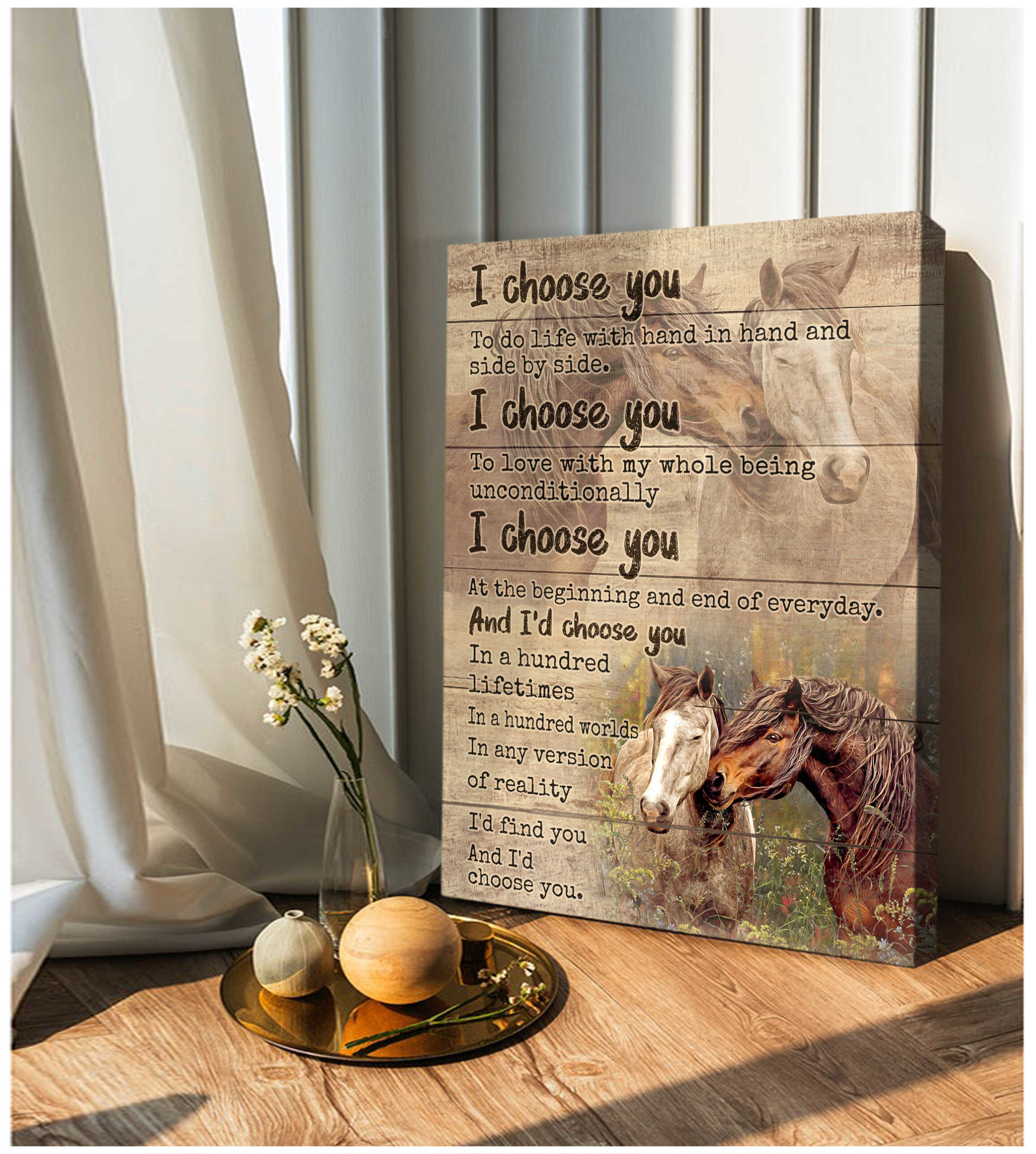 Couple-Horses-I-Choose-You-Canvas-Prints-Wall-Art-Decor-1 Couple Horses I Choose You Canvas Prints Wall Art Decor 1