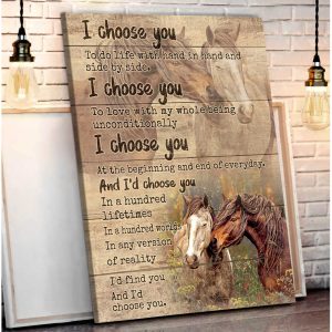 Couple Horses I Choose You Canvas Prints Wall Art Decor 2 Couple Horses I Choose You Canvas Prints Wall Art Decor 2