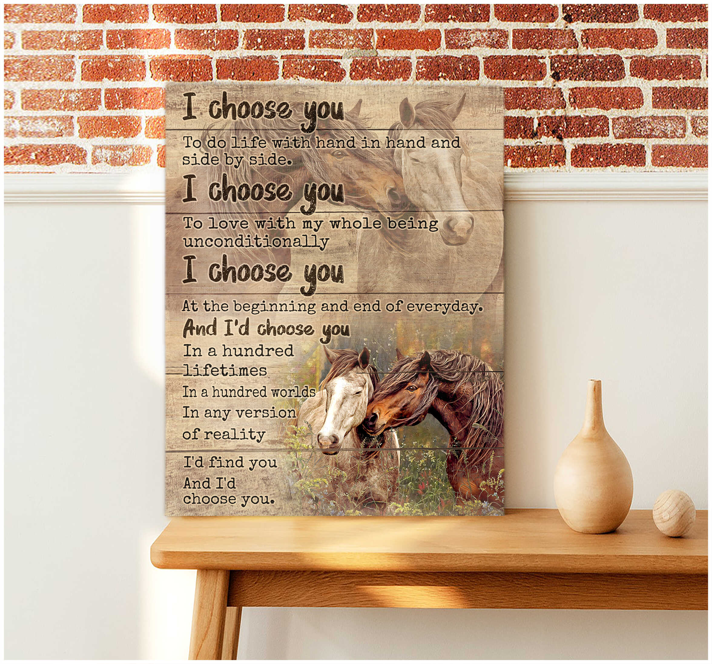Couple-Horses-I-Choose-You-Canvas-Prints-Wall-Art-Decor Couple Horses I Choose You Canvas Prints Wall Art Decor