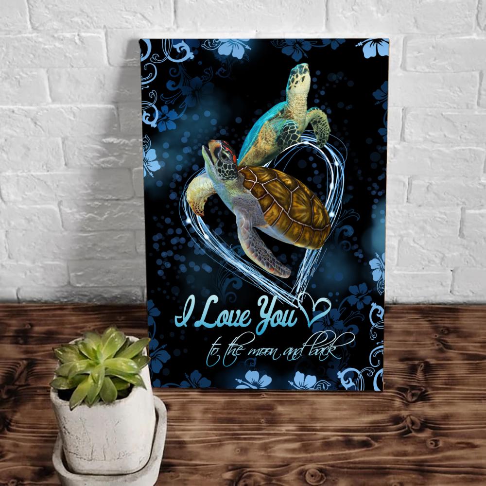 I Love You To The Moon And Back Canvas