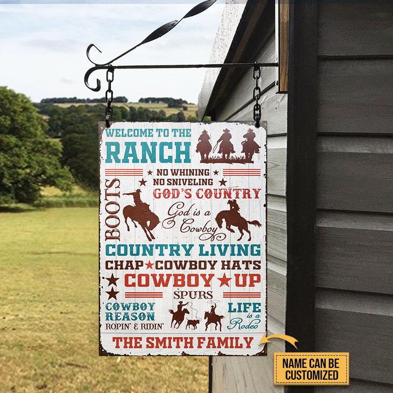 Cowboy Country Of God Custom Classic Metal Signs - Teehall - Live ...