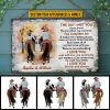 Cowboy Couple The Day I Met You Custom Wood Rectangle Sign