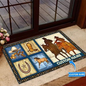 Cowboys Personalized Custom Name Doormat Welcome Mat