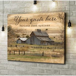 Create Your Own Custom Canvas Quote Sign Beautiful Barn Country Farmhouse Wall Art Decor