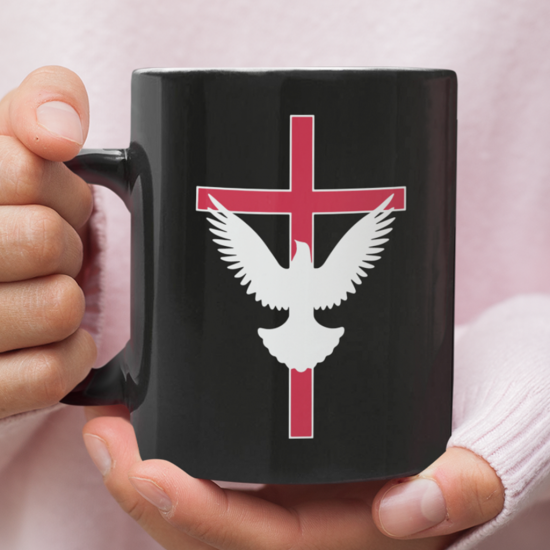 Cross And Dove Coffee Mug