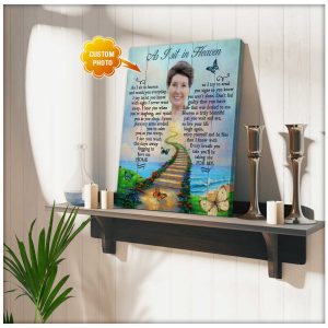 Custom Photo As I Sit In Heaven Butterfly Canvas Prints Wall Art Decor 3