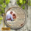 Custom Photo Couple Husband Wife The Day I Met Photo Gift Custom Wood Circle Sign Wall Decor