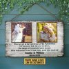 Custom Photo Gift Old Couple When We Get Anniversary Gift Custom Wood Rectangle Sign
