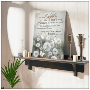 Dandelion And Butterflies Canvas Making Wishes Upon Me Wall Art Decor