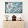 Dandelion Just Breathe Canvas Wall Art - Christian Wall Art