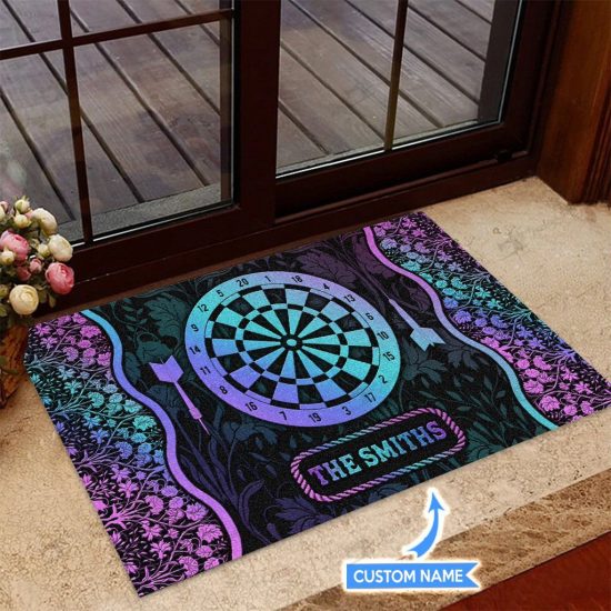 Darts Personalized Custom Name Doormat Welcome Mat 2 1