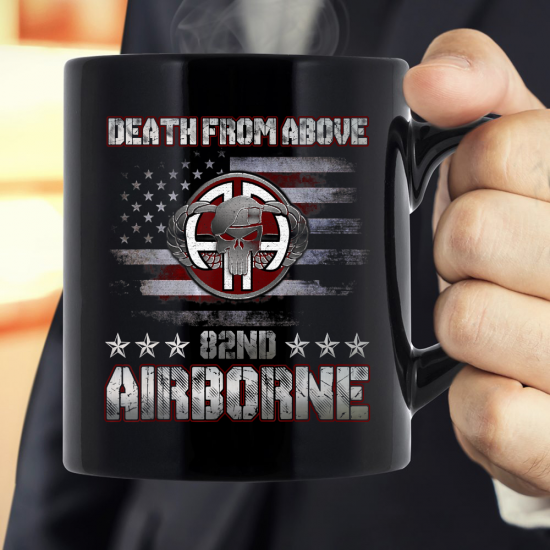 Death From Above 82nd Airborne Division Veteran Mug