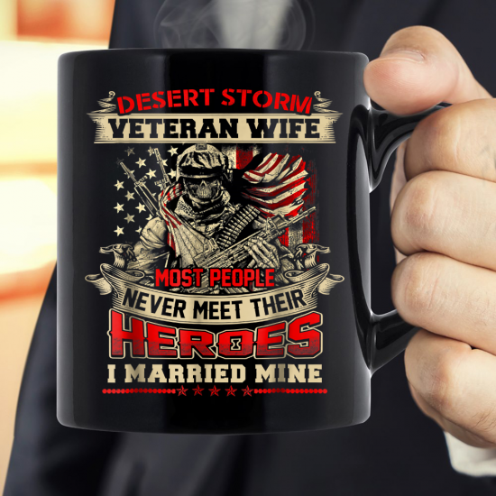 Desert Storm Combat Veteran Wife Mug